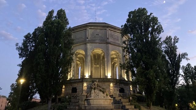 Monumental Aqueduct of Ferrara at Evening Time