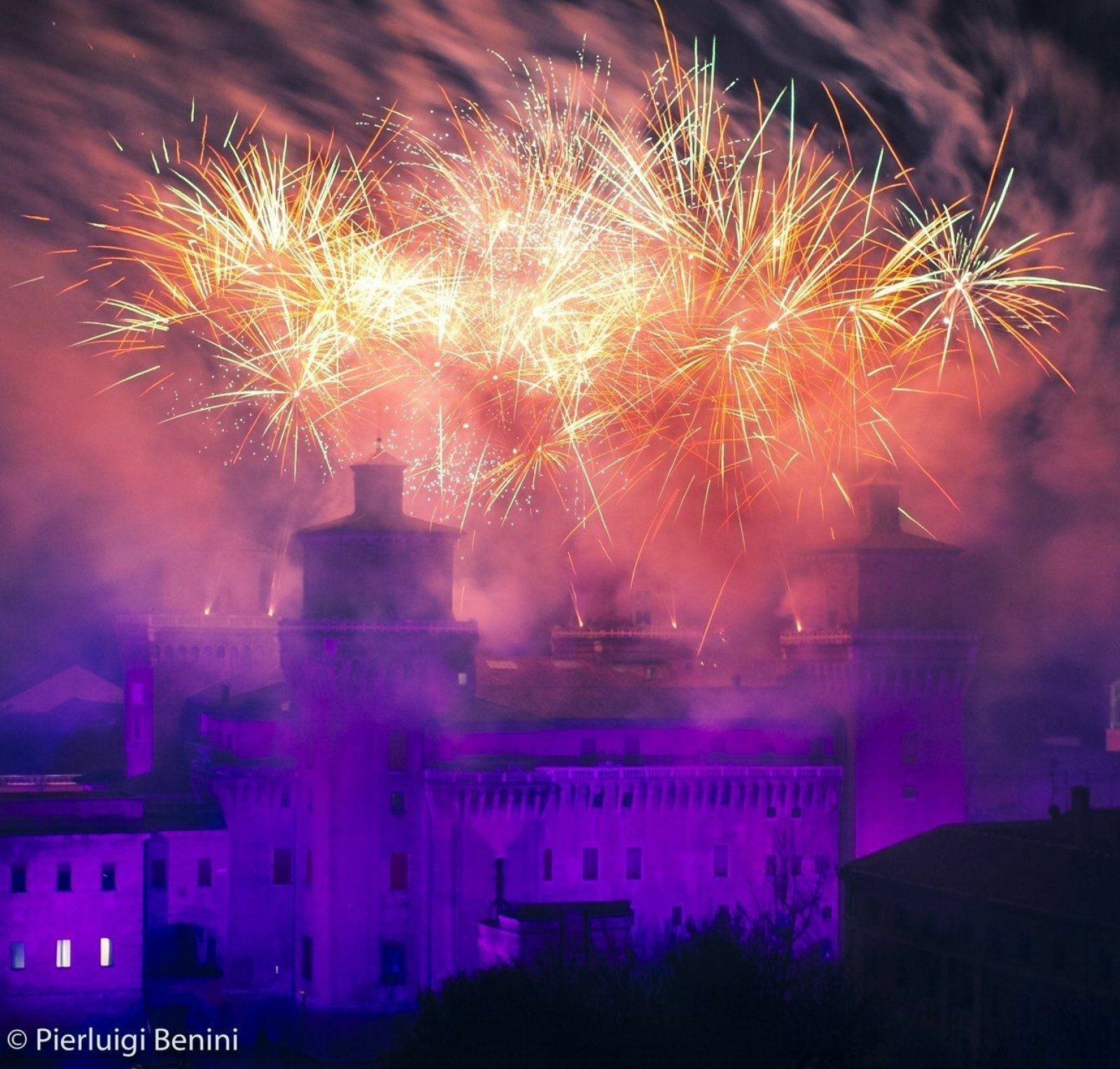 Spettacolo Pirotecnico Castello Estense Capodanno