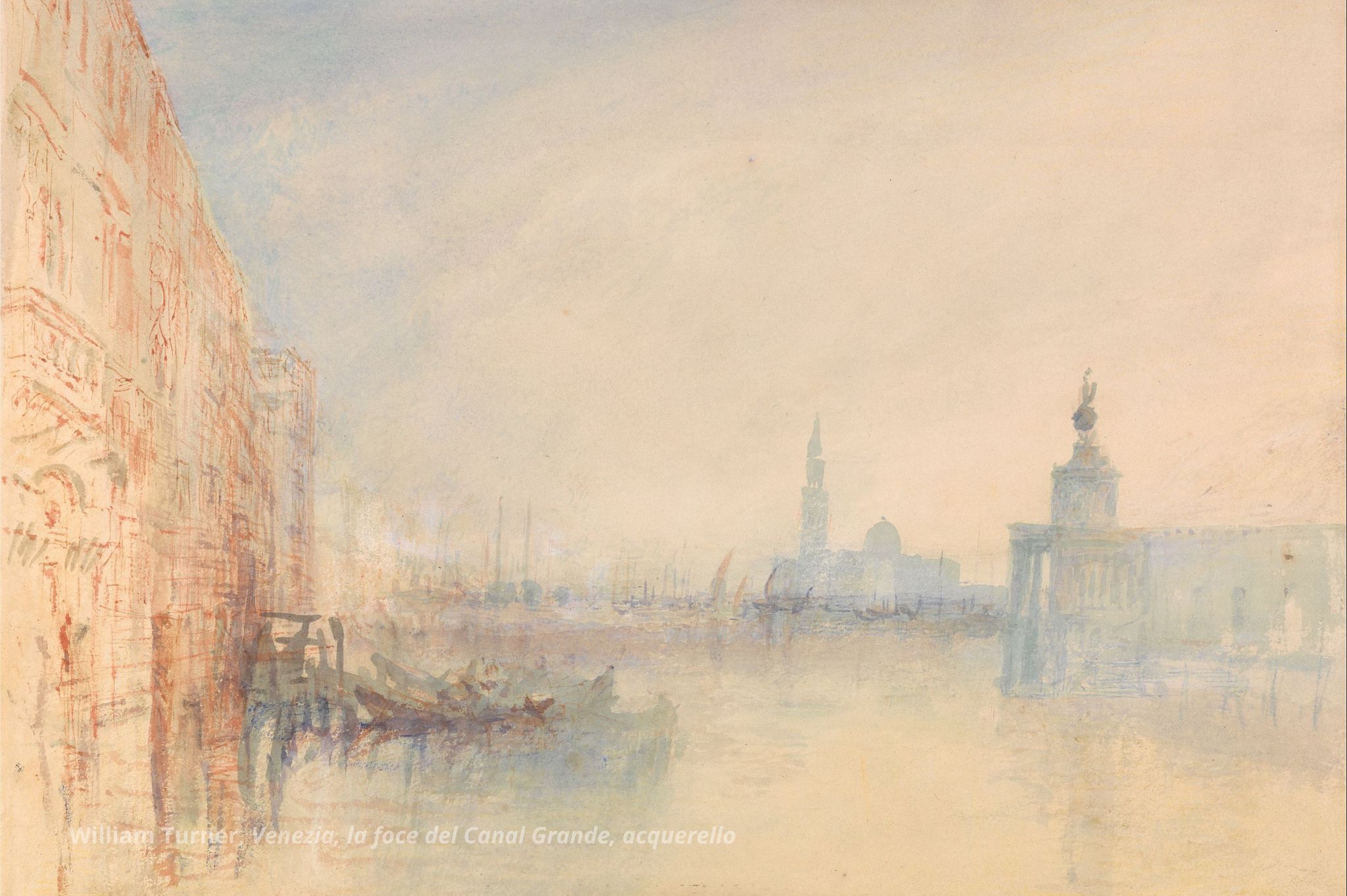 William Turner acquerello di Venezia