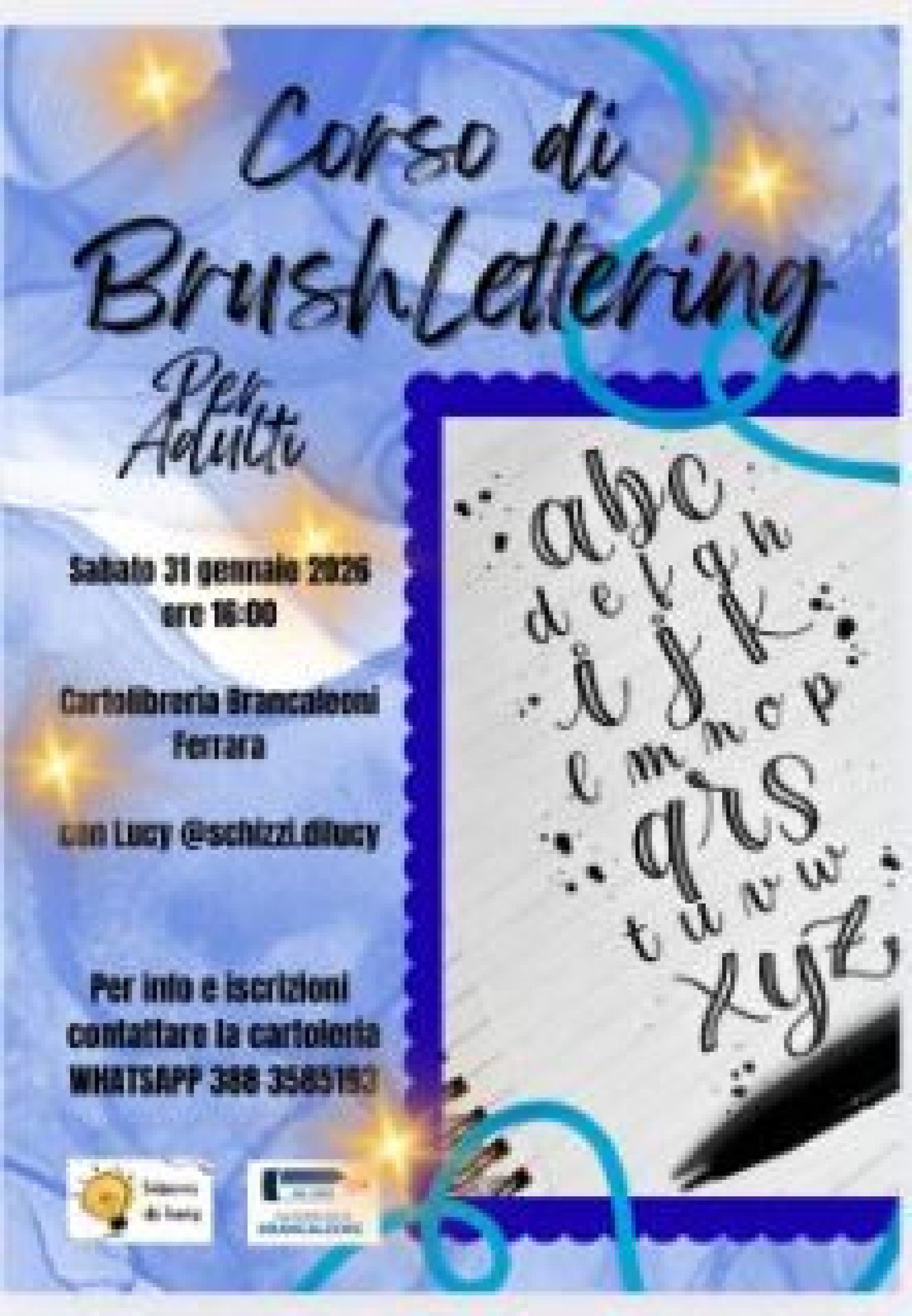 Corso Lettering Corso di Brush Lettering per adulti - InFerrara